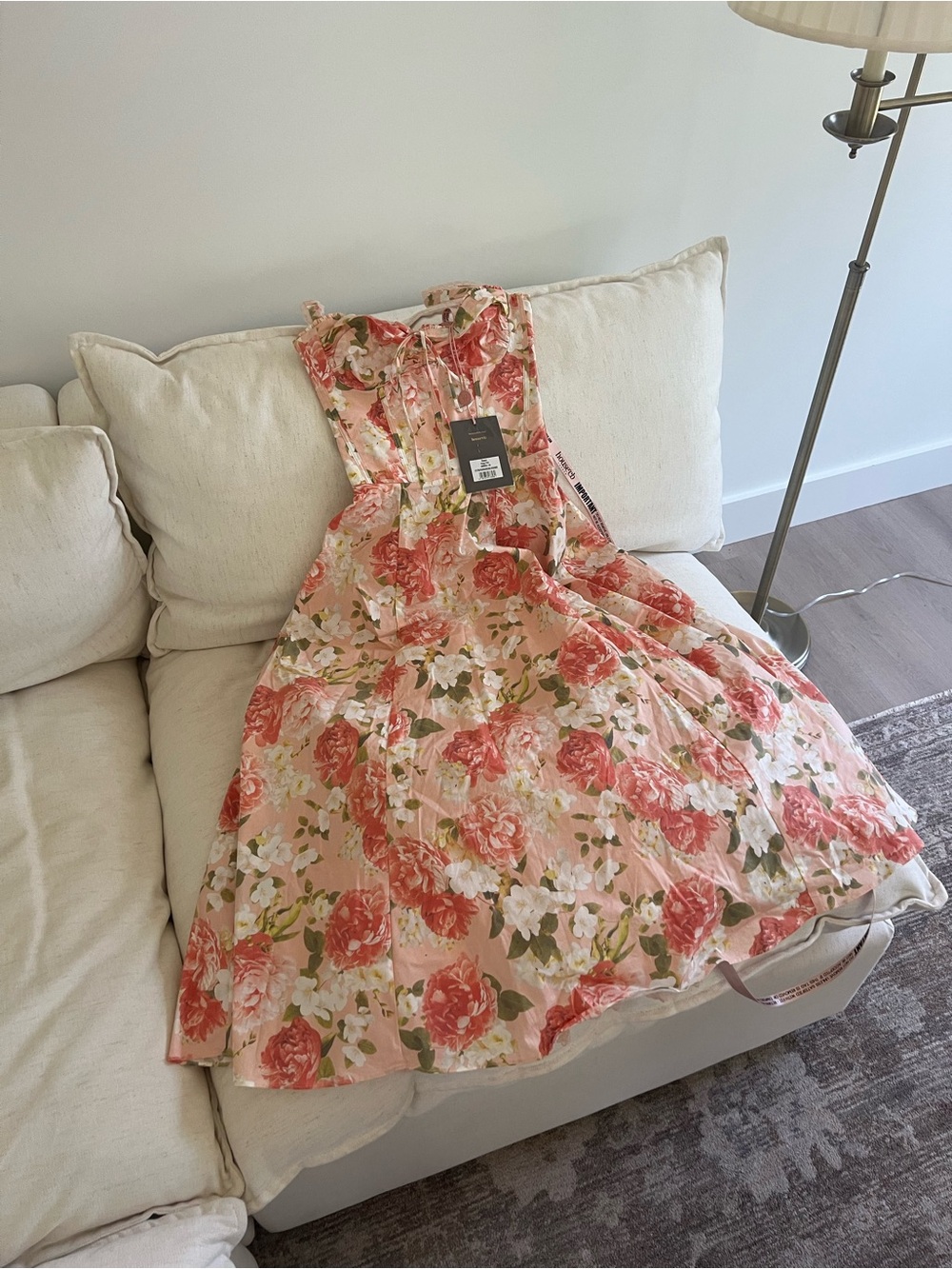 House of cb ROSALEE
Pink Peony Print Cotton Bustier Sundress - Picture 5 of 7